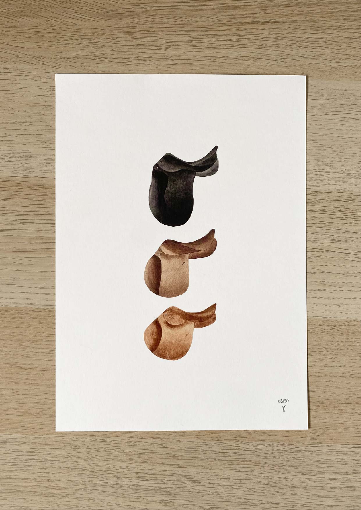 Les trois selles