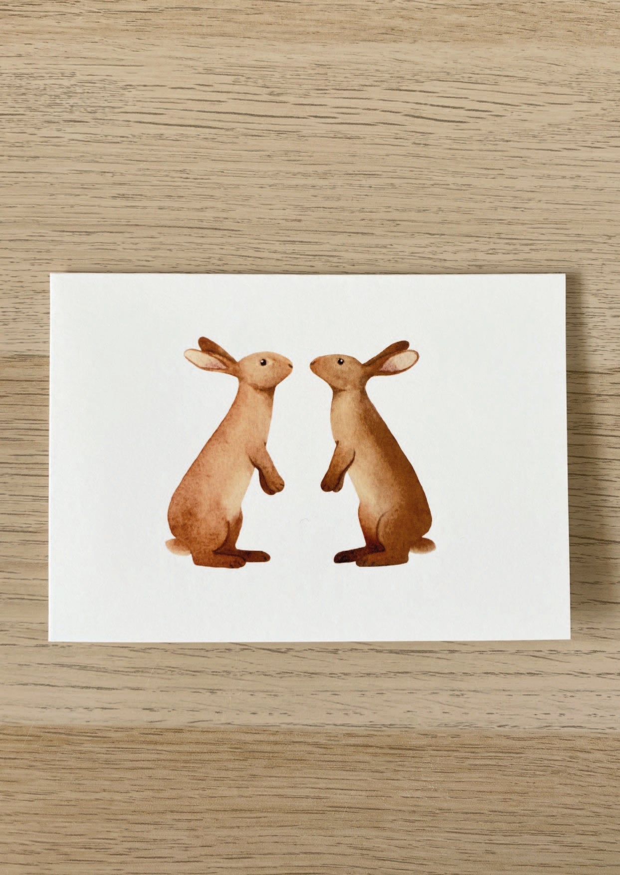 Carte les lapins amoureux