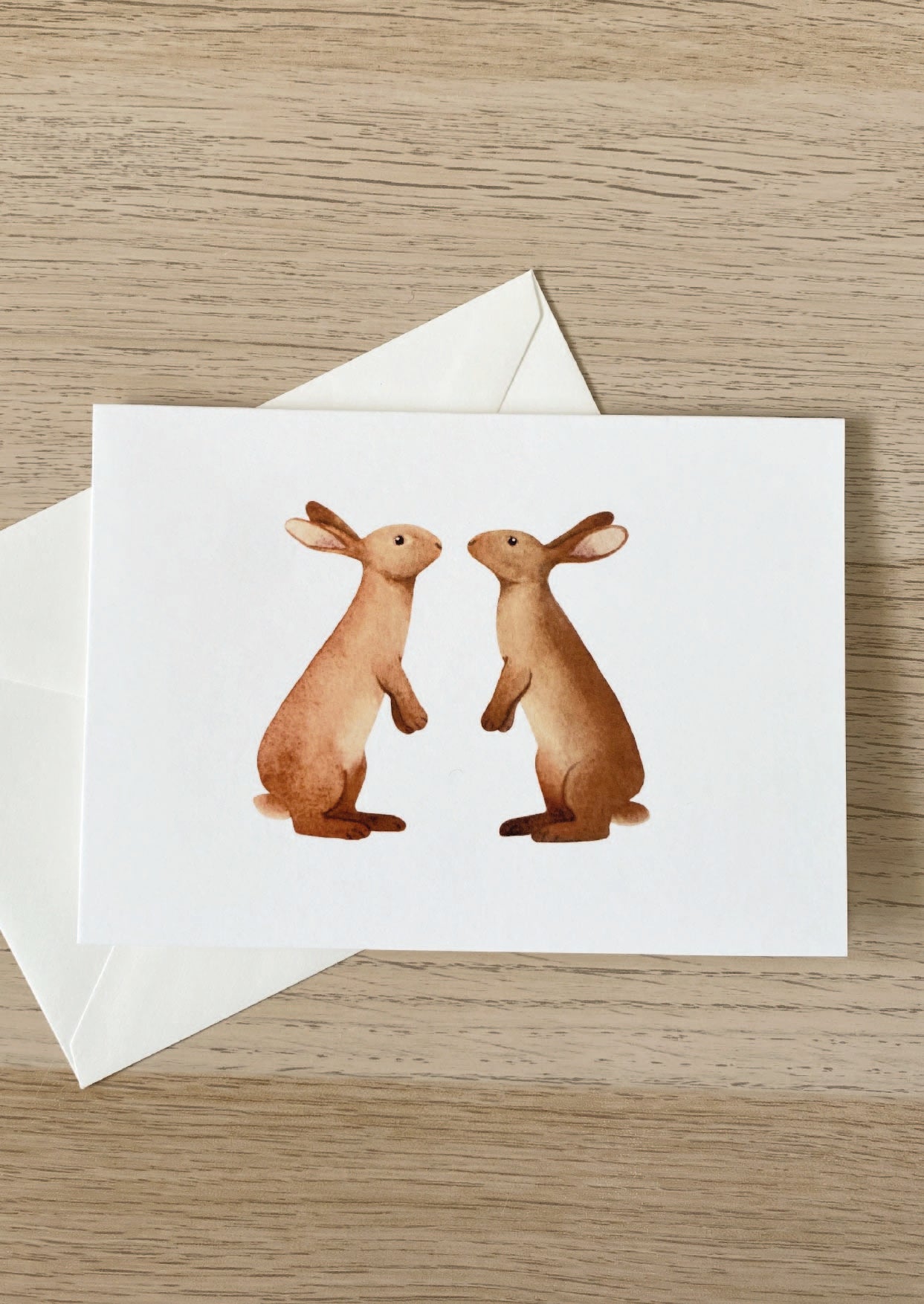 Carte les lapins amoureux