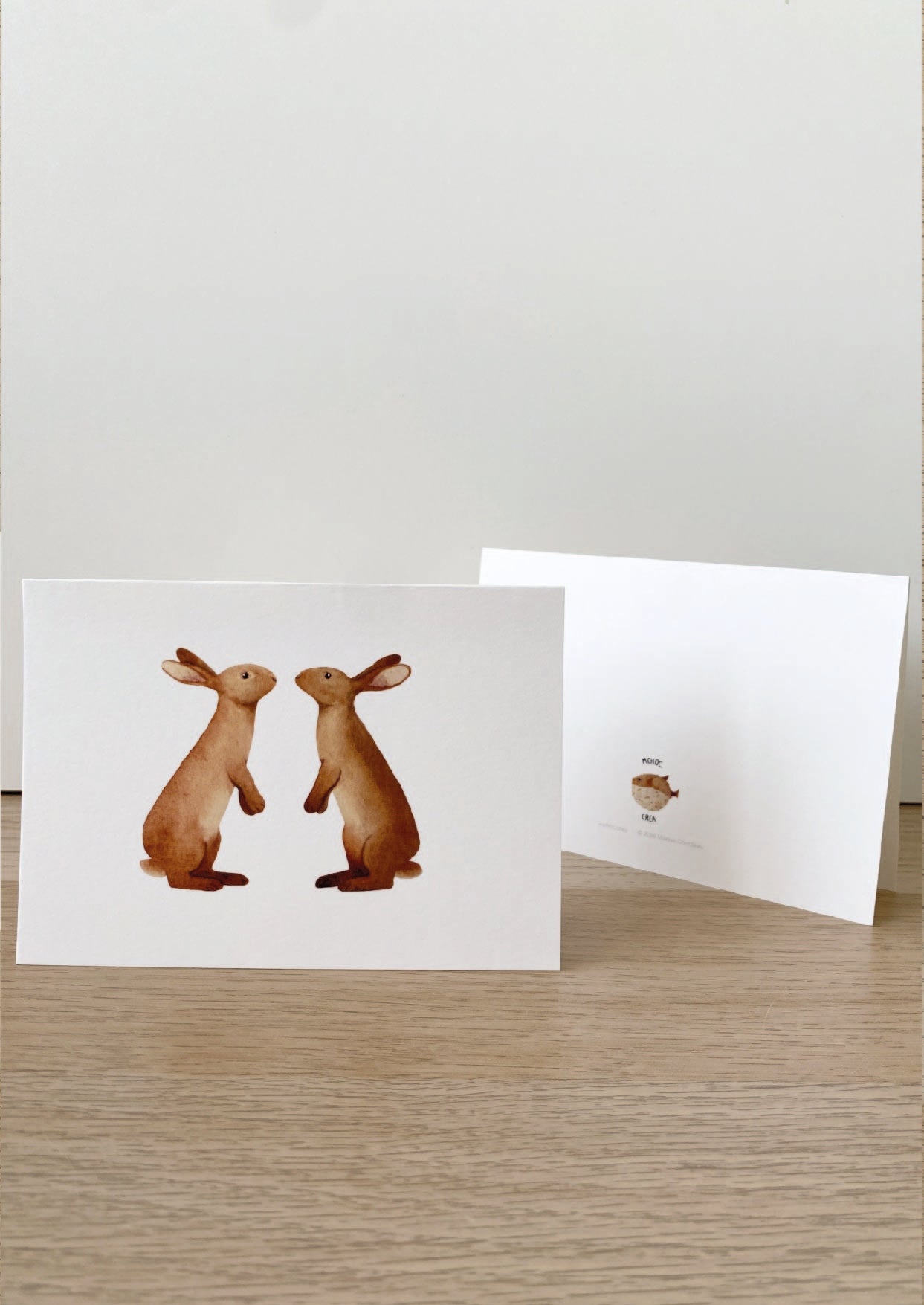 Carte les lapins amoureux