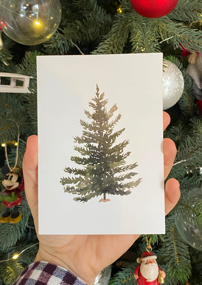 Christmas card tree