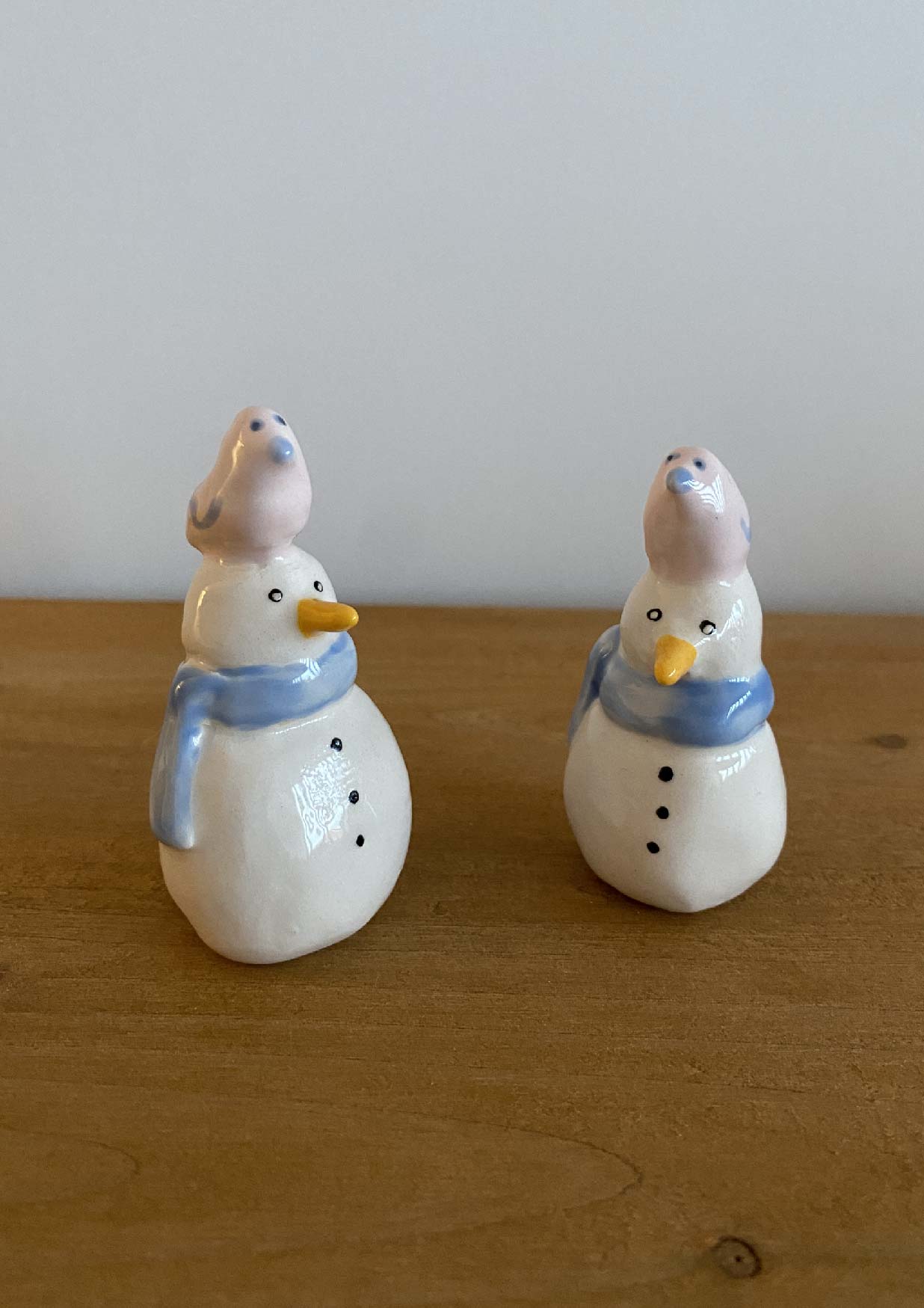 Snowman and his bird